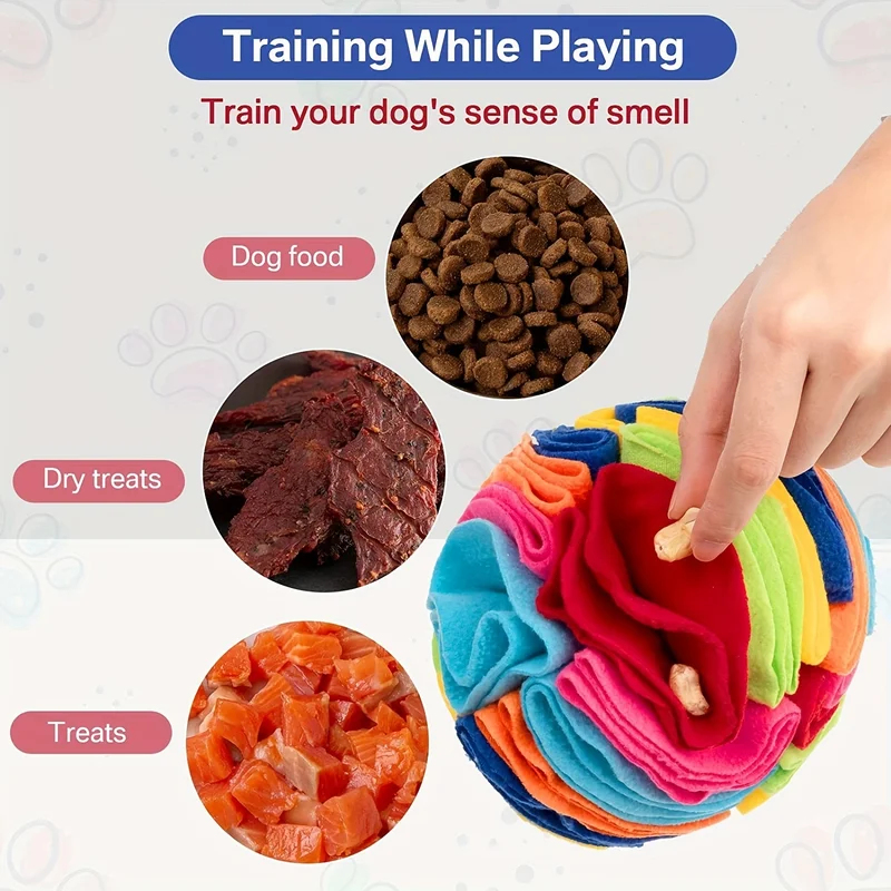 Indestructible Dog Chew Toy - Interactive Dog Toys Snuffle Ball for