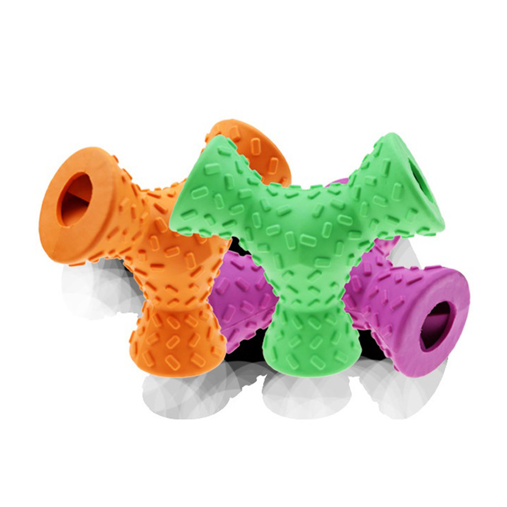 1Pcs Dog Chew Feeding Rubber T - Rubber Treat Dispensing Dog Toy 评论和价格