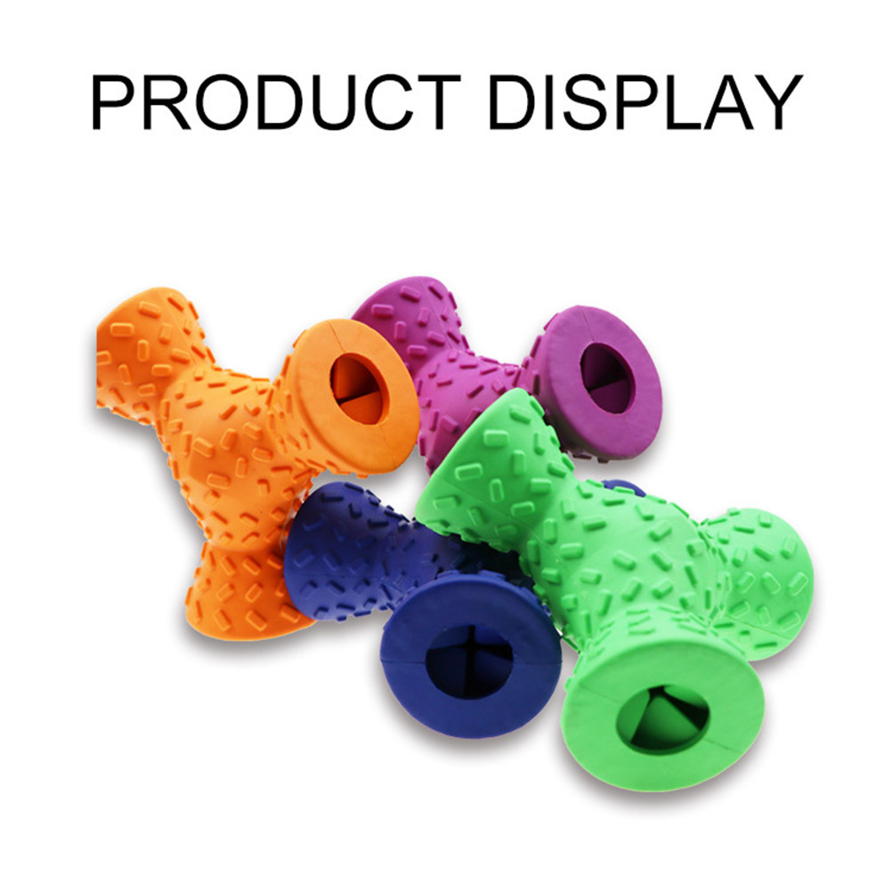 1Pcs Dog Chew Feeding Rubber T - Rubber Treat Dispensing Dog Toy 评论和价格