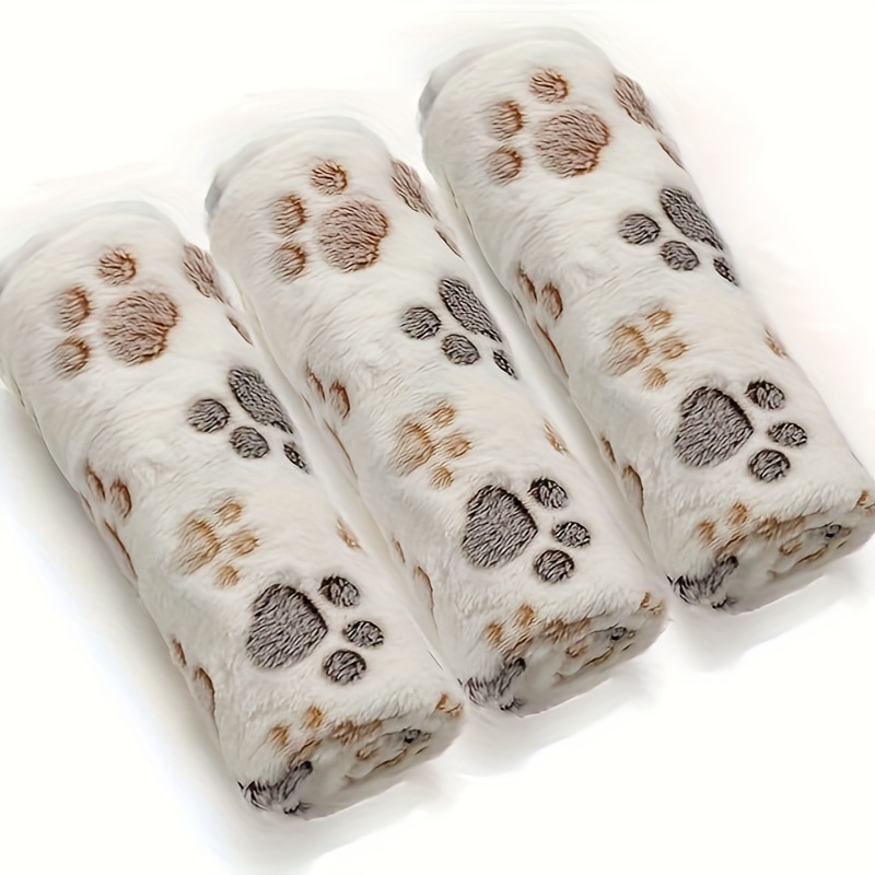 1/3pcs Cute Pet Blankets Paws  - Pet Beds 评论和价格