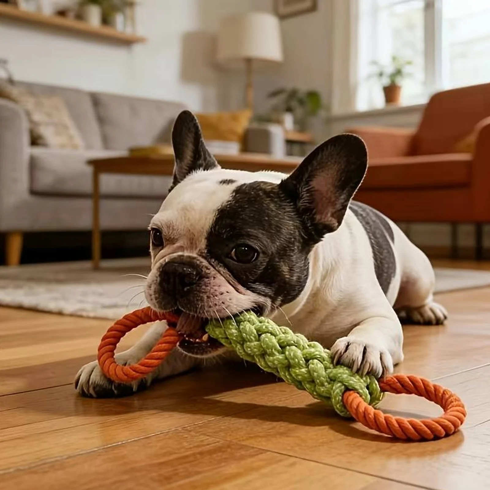 Durable Dog Rope Knot Toy, Dog - Indestructible Dog Chew Toy 评论和价格