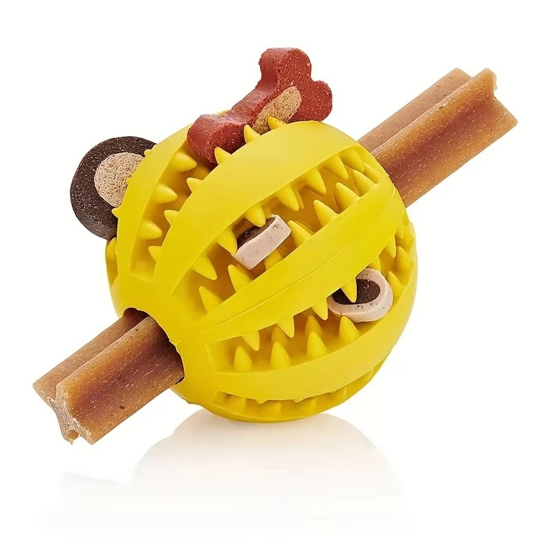 1/2pcs Dog Toy Ball Interactiv - Indestructible Dog Chew Toy 评论和价格